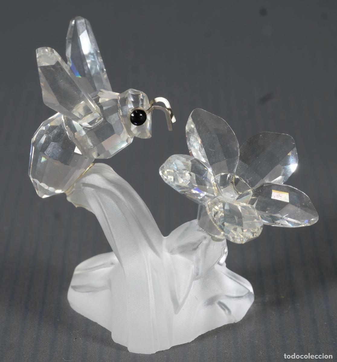 Antig&uuml;edades: Abeja y flor en cristal de Swarovski - Foto 1