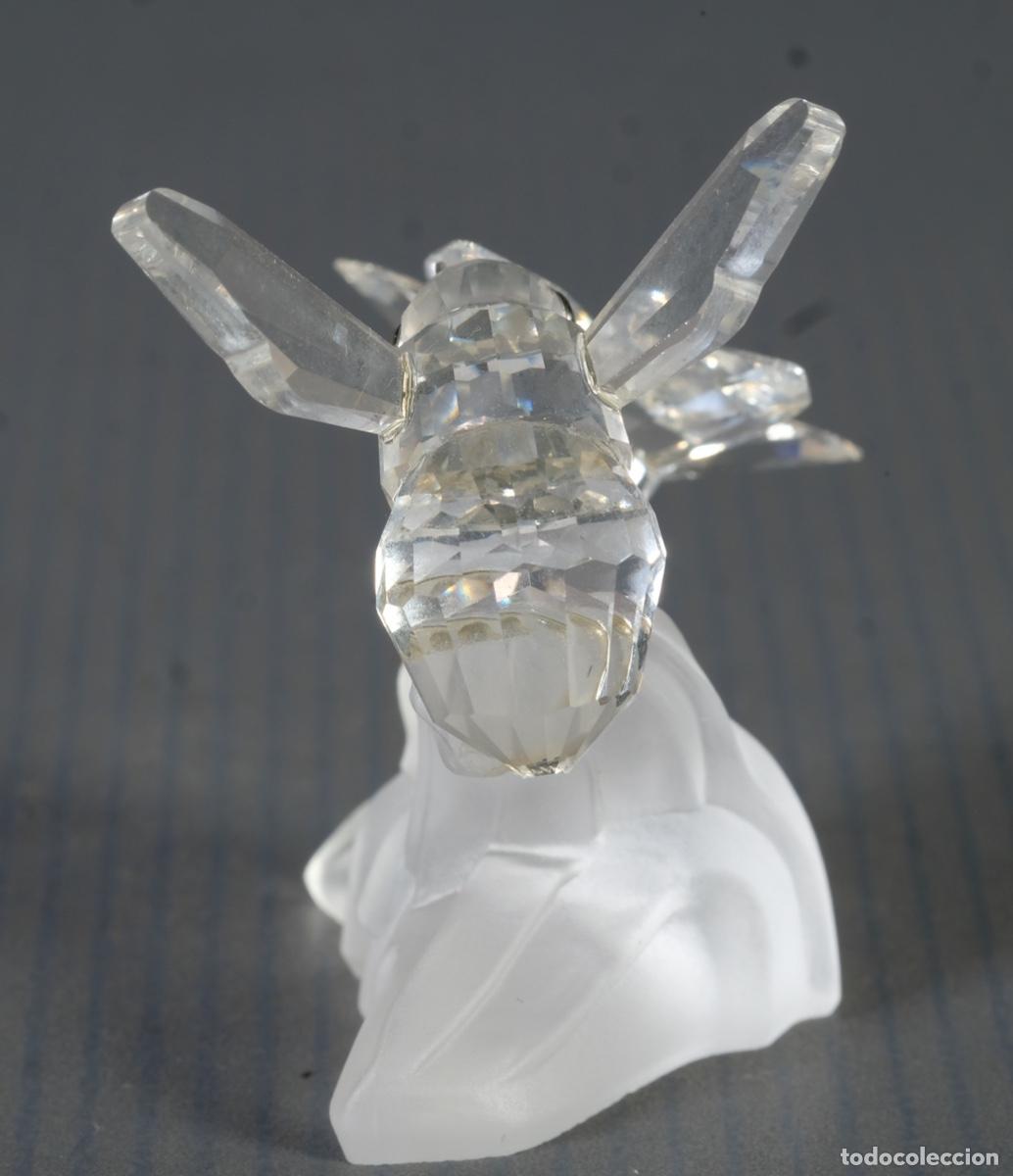 Antig&uuml;edades: Abeja y flor en cristal de Swarovski - Foto 4