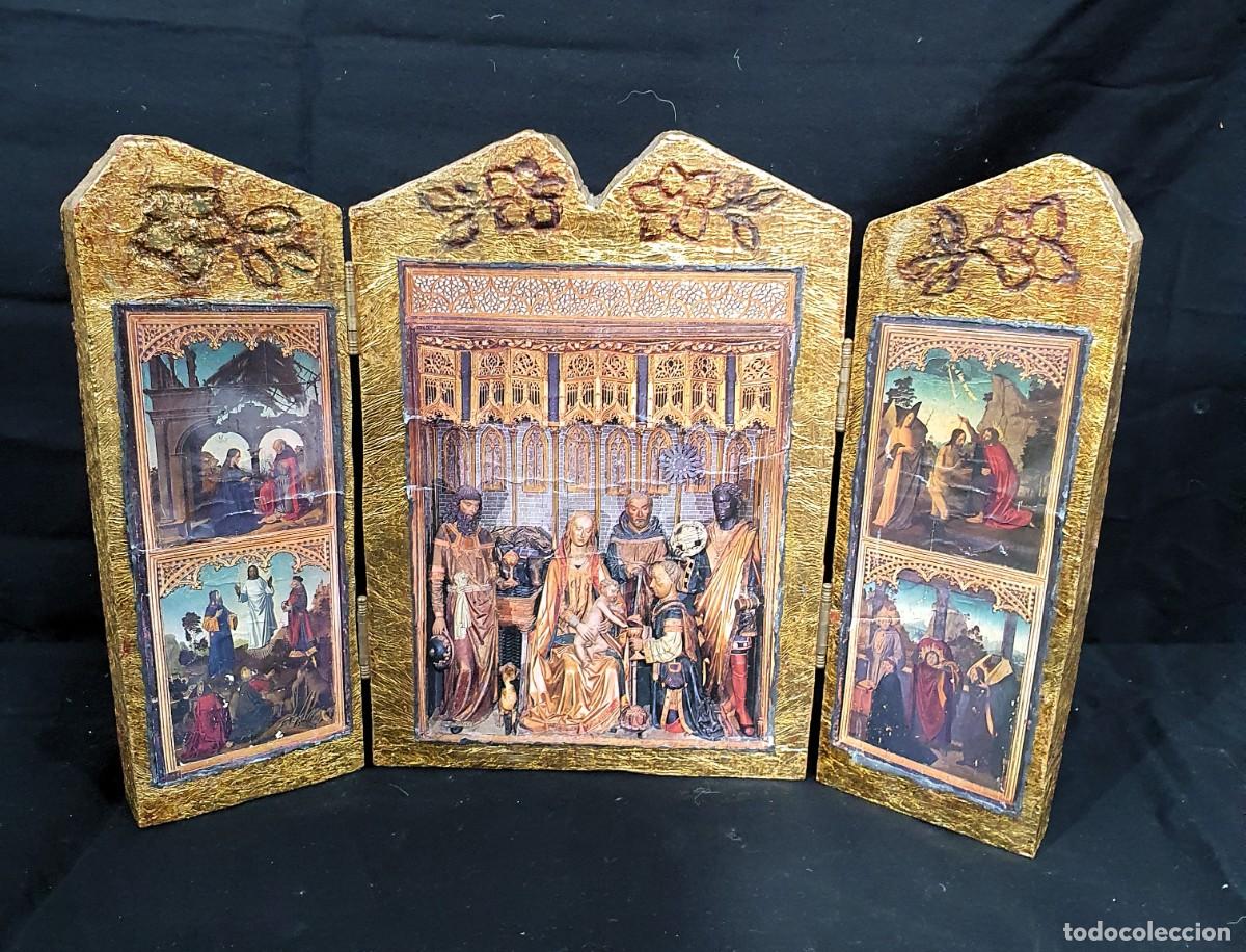 Antig&uuml;edades: -Triptico religioso - Foto 1