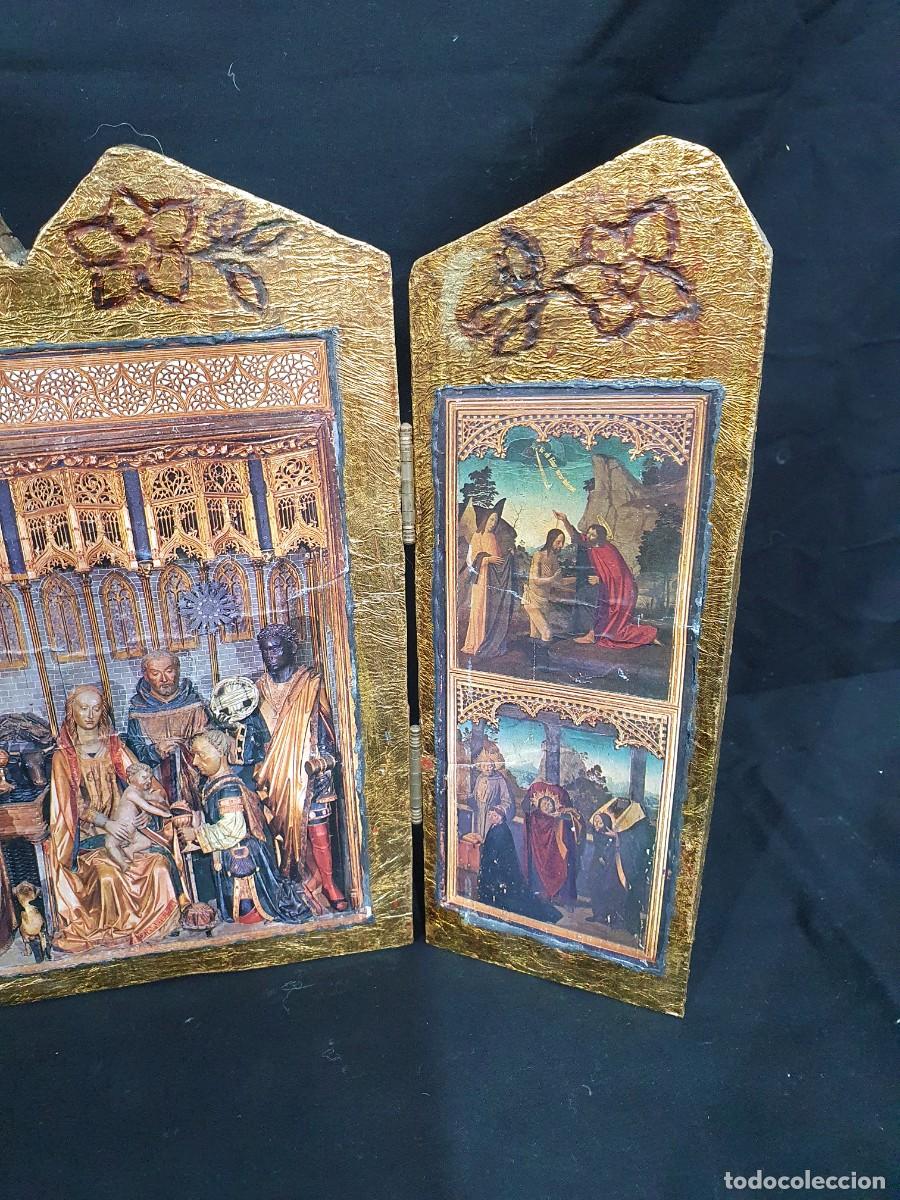 Antig&uuml;edades: -Triptico religioso - Foto 4