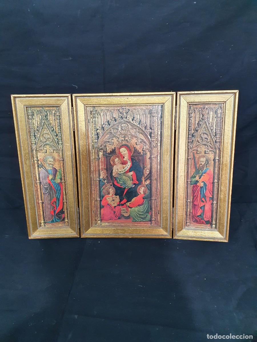 Antig&uuml;edades: -Tr&iacute;ptico religioso - Foto 1