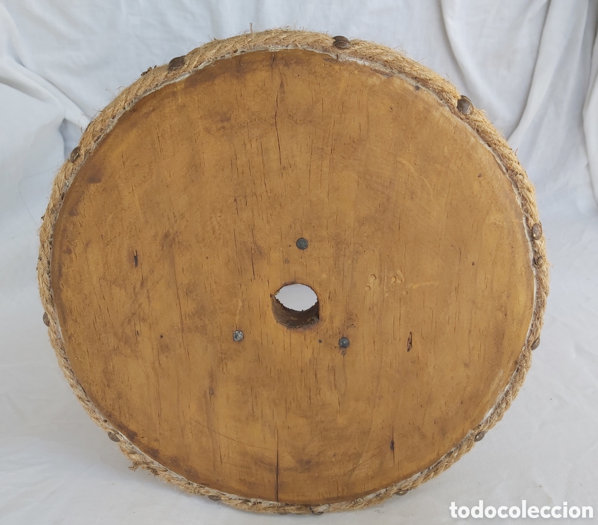 Antig&uuml;edades: Taburete alto DE MADERA - Foto 5