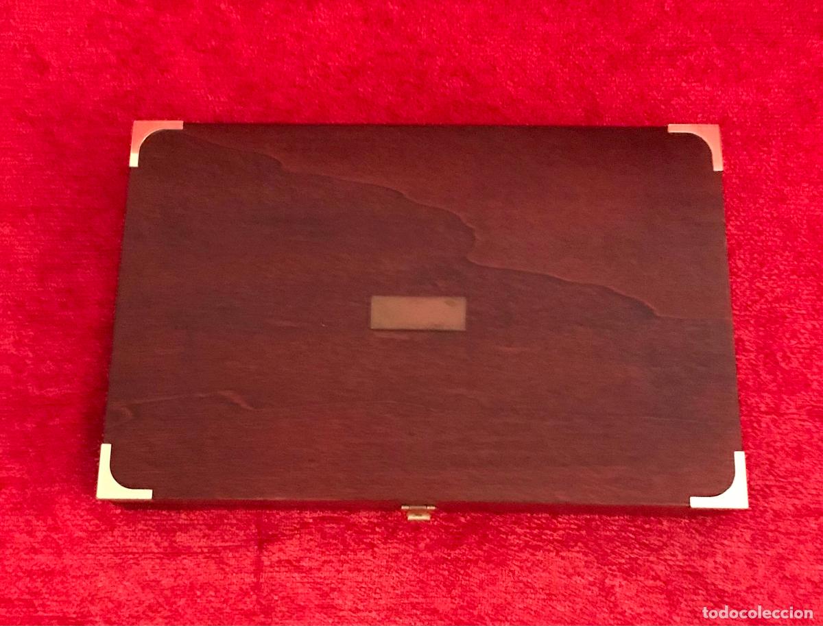 Antig&uuml;edades: CAJA MADERA CON BANDEJA DE PLATA INGLESA - Foto 2