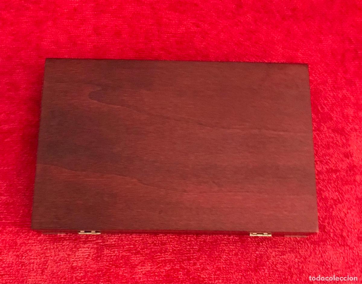 Antig&uuml;edades: CAJA MADERA CON BANDEJA DE PLATA INGLESA - Foto 4