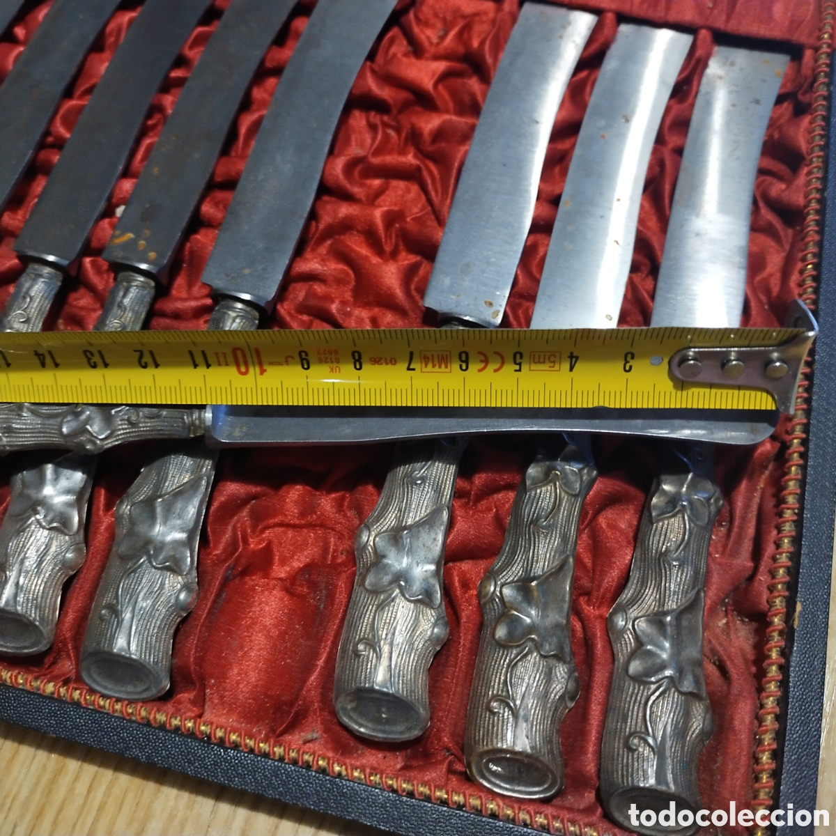 Antig&uuml;edades: Doce cuchillos de alpaca con ba&ntilde;o de plata - Foto 14