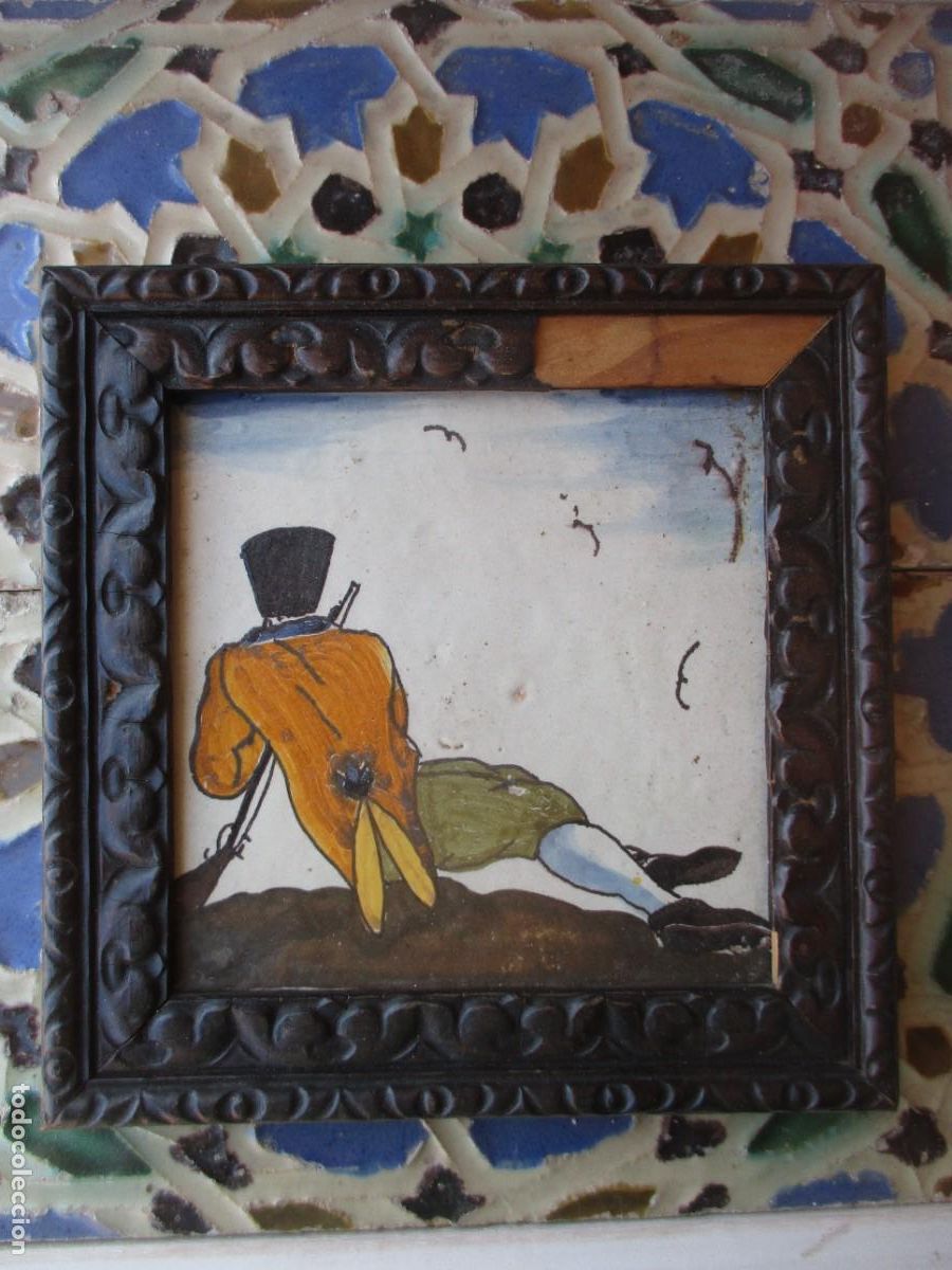 Antig&uuml;edades: Azulejo Catalan del siglo XVIII - Foto 1