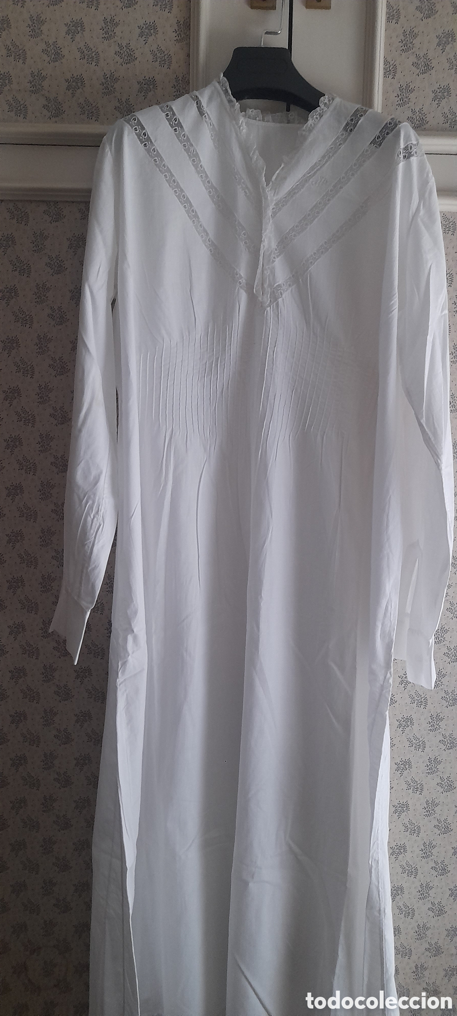 Antig&uuml;edades: CAMIS&Oacute;N ANTIGUO ALGOD&Oacute;N. - Foto 1