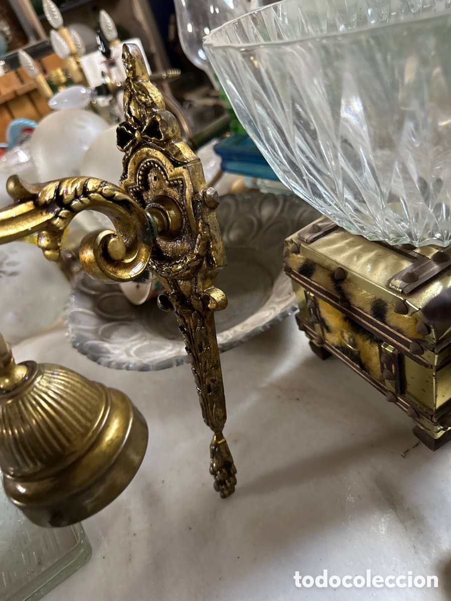 Antig&uuml;edades: Aplique de pared de bronce - Foto 2