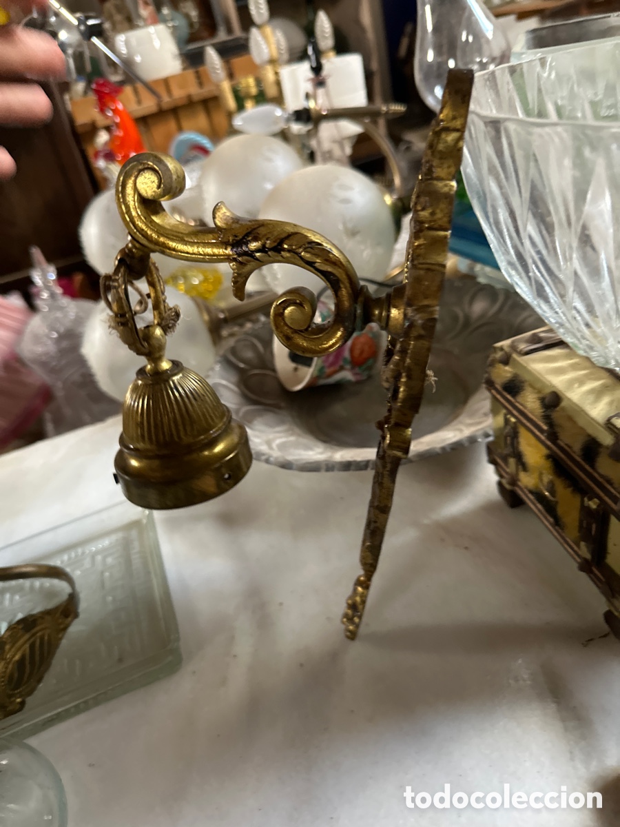 Antig&uuml;edades: Aplique de pared de bronce - Foto 1