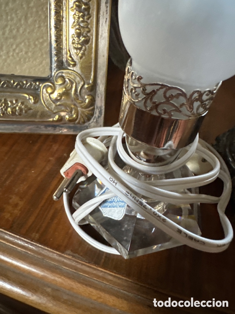 Antig&uuml;edades: L&aacute;mpara de Cristal estilo quinque - Foto 2
