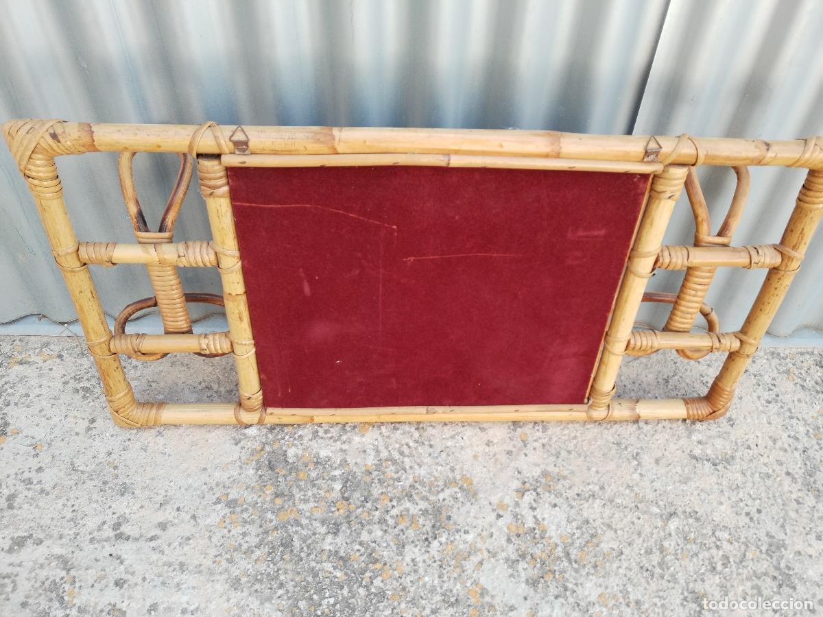 Antig&uuml;edades: espejo de mimbre - Foto 4