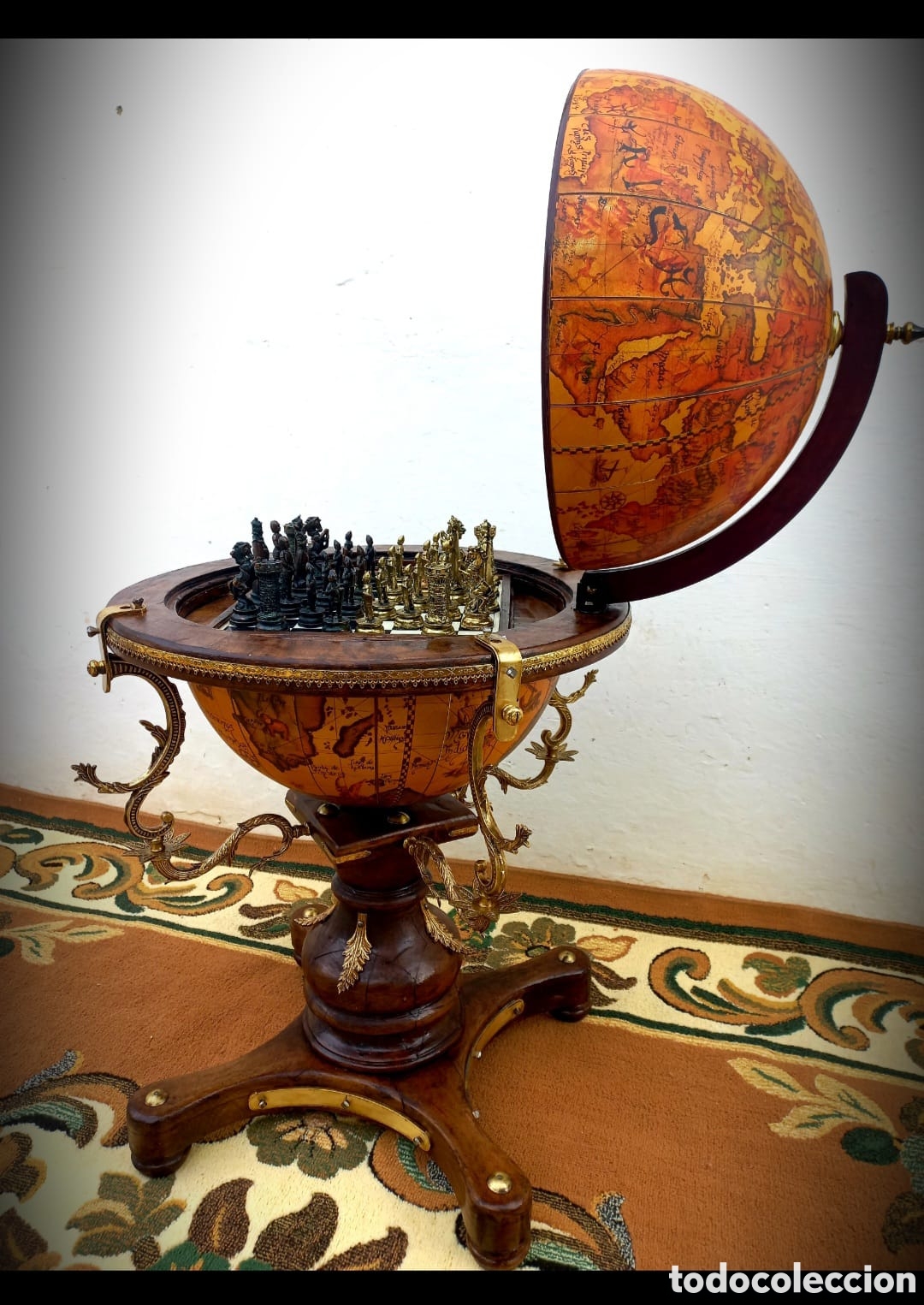 Antig&uuml;edades: Bola Del mundo ajedrez - Foto 5