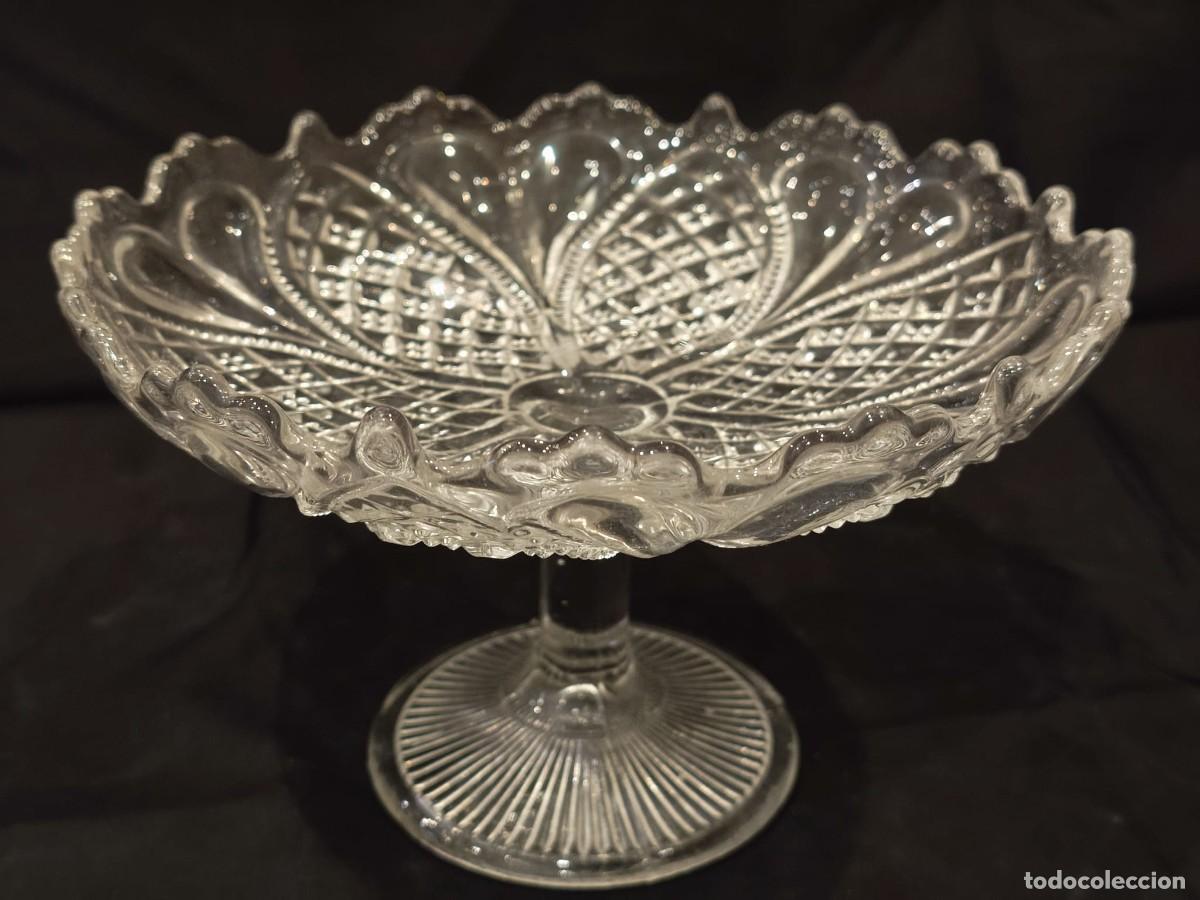Antig&uuml;edades: Frutero / repostero cristal - Foto 4
