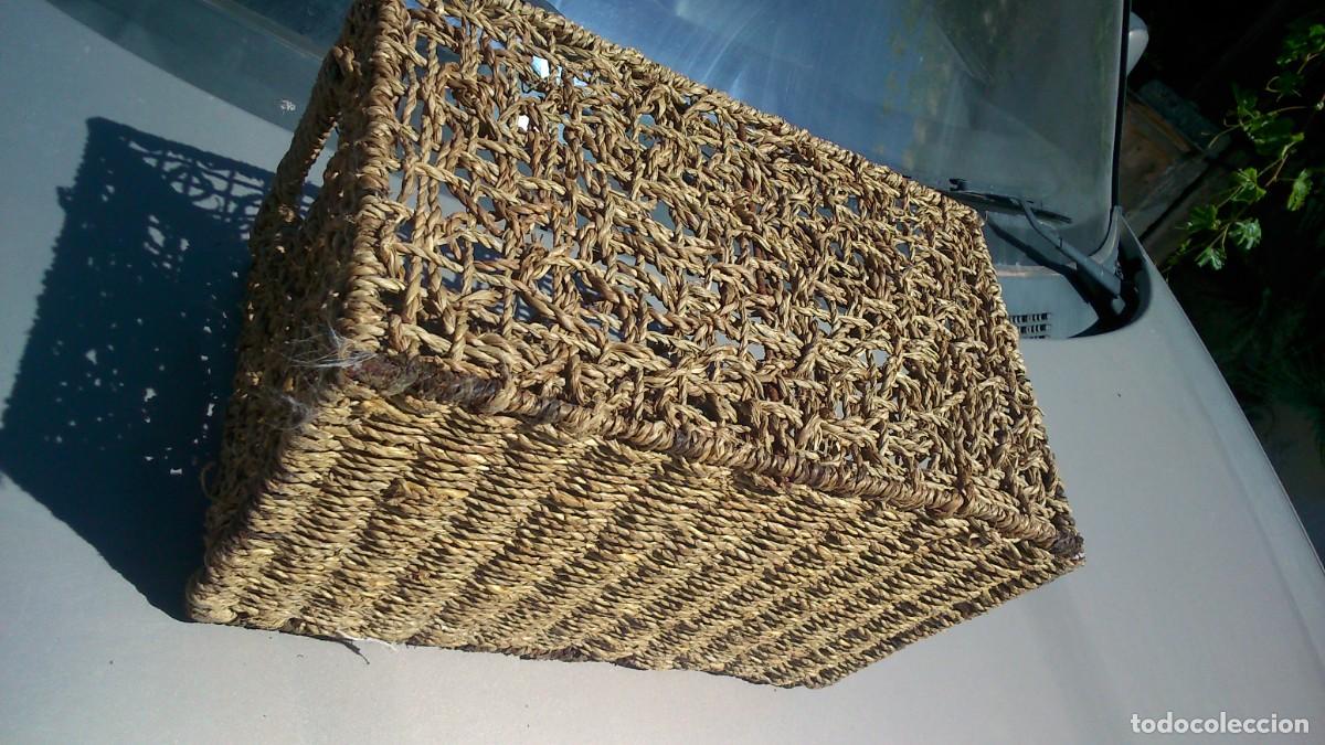Antig&uuml;edades: CESTA MIMBRE CON ESTRUCTURA DE HIERRO. - Foto 2