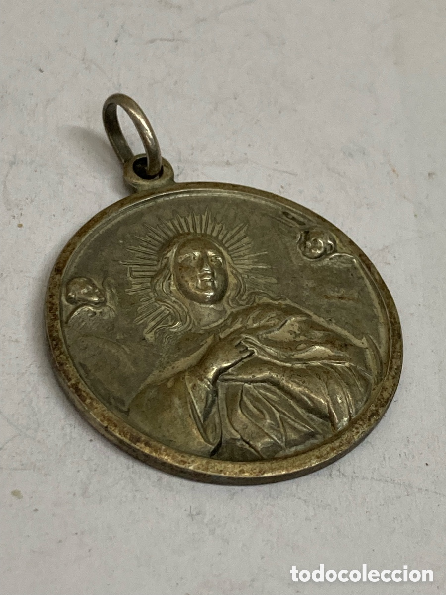 Antig&uuml;edades: Medalla de plata religiosa C226 - Foto 1