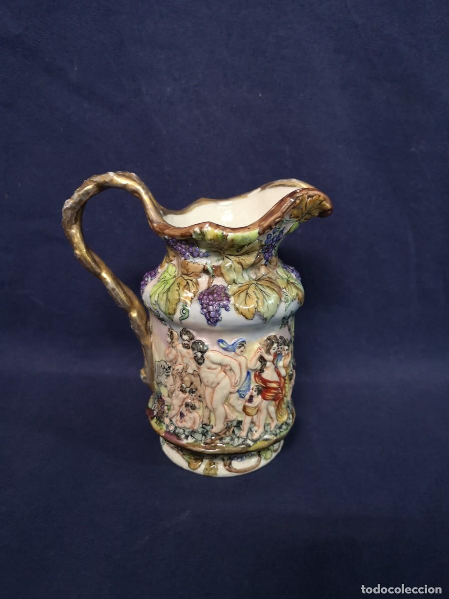 Antig&uuml;edades: JARRA EN PORCELANA CAPODIMONTE - Foto 4