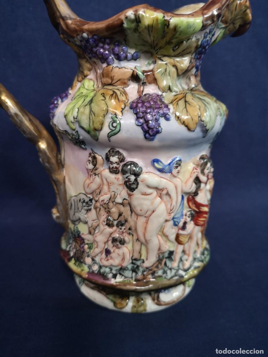 Antig&uuml;edades: JARRA EN PORCELANA CAPODIMONTE - Foto 5
