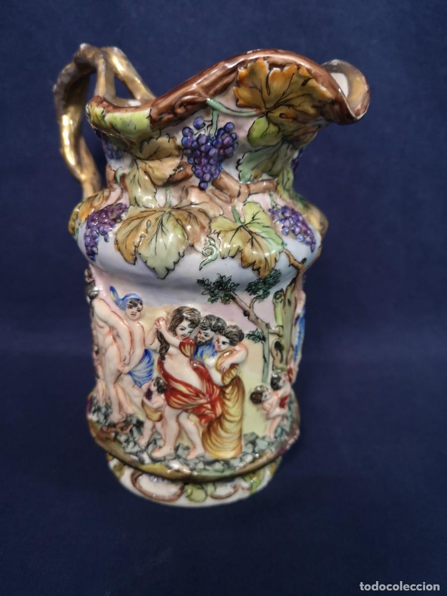 Antig&uuml;edades: JARRA EN PORCELANA CAPODIMONTE - Foto 6