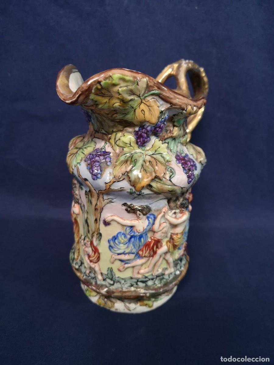 Antig&uuml;edades: JARRA EN PORCELANA CAPODIMONTE - Foto 7