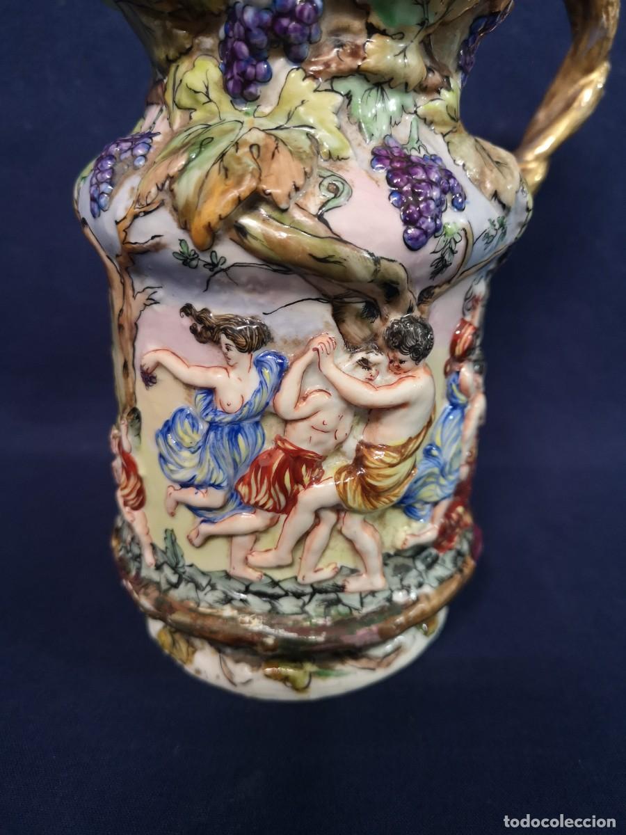 Antig&uuml;edades: JARRA EN PORCELANA CAPODIMONTE - Foto 8