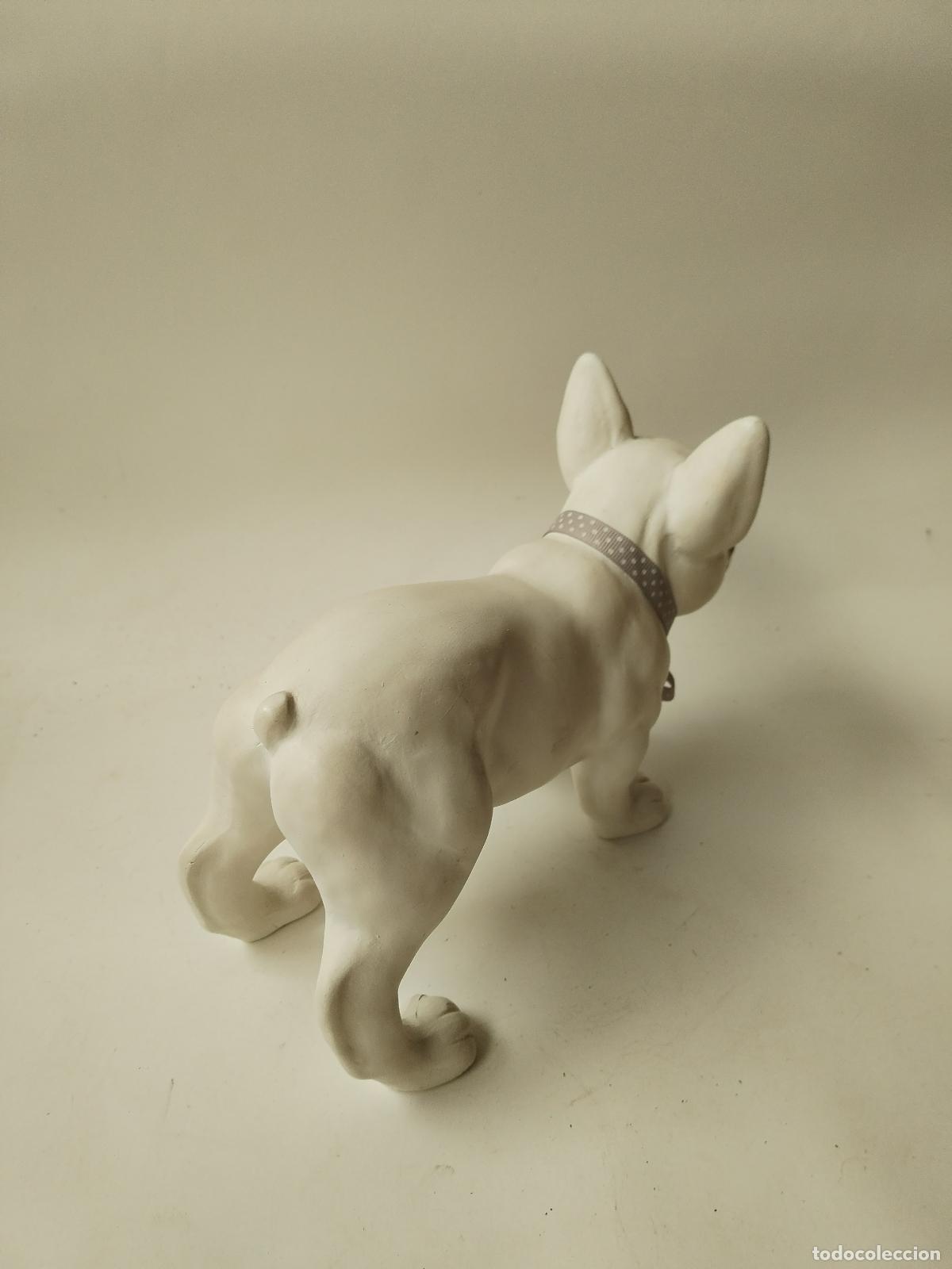 Antig&uuml;edades: perro bulldog frances blanco - Foto 2