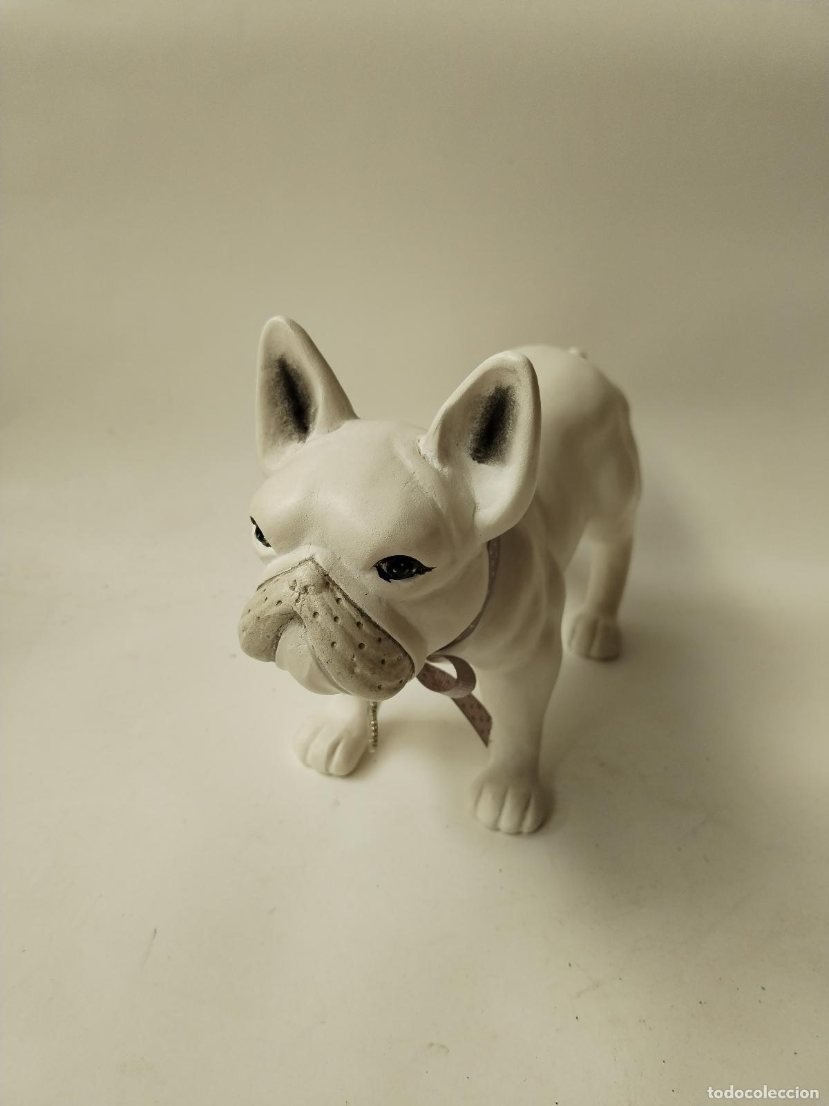 Antig&uuml;edades: perro bulldog frances blanco - Foto 4