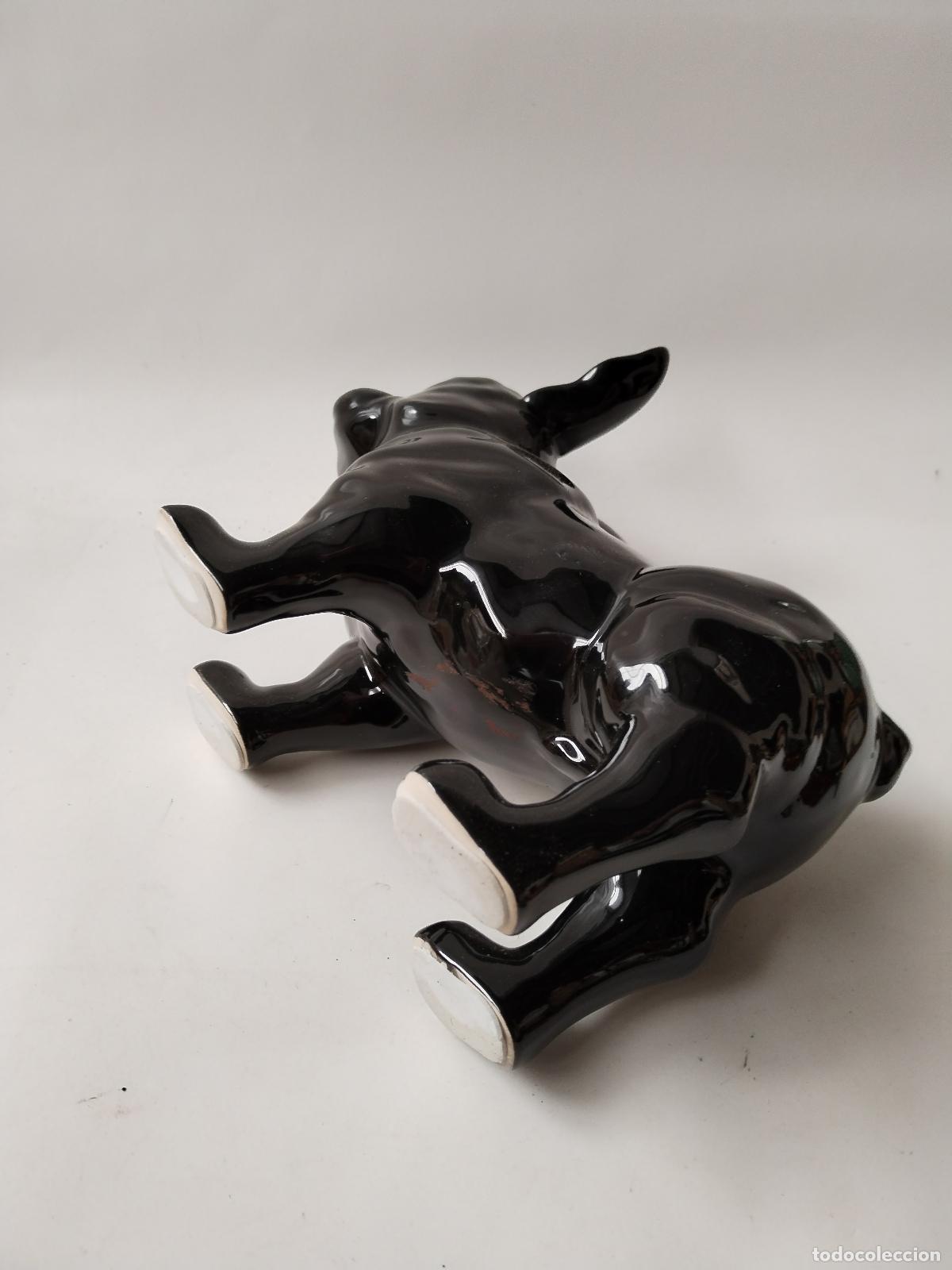 Antig&uuml;edades: perro bulldog frances negro - Foto 2