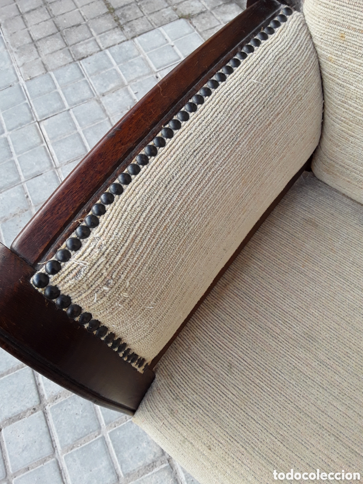 Antig&uuml;edades: Sill&oacute;n, mesilla, descalzadora - Foto 4