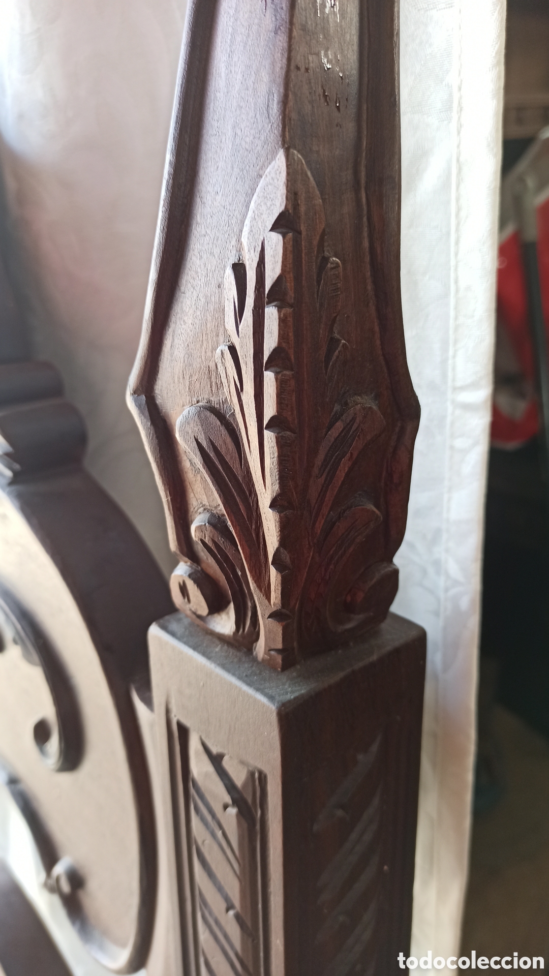 Antig&uuml;edades: Cabecero de madera maciza - Foto 6