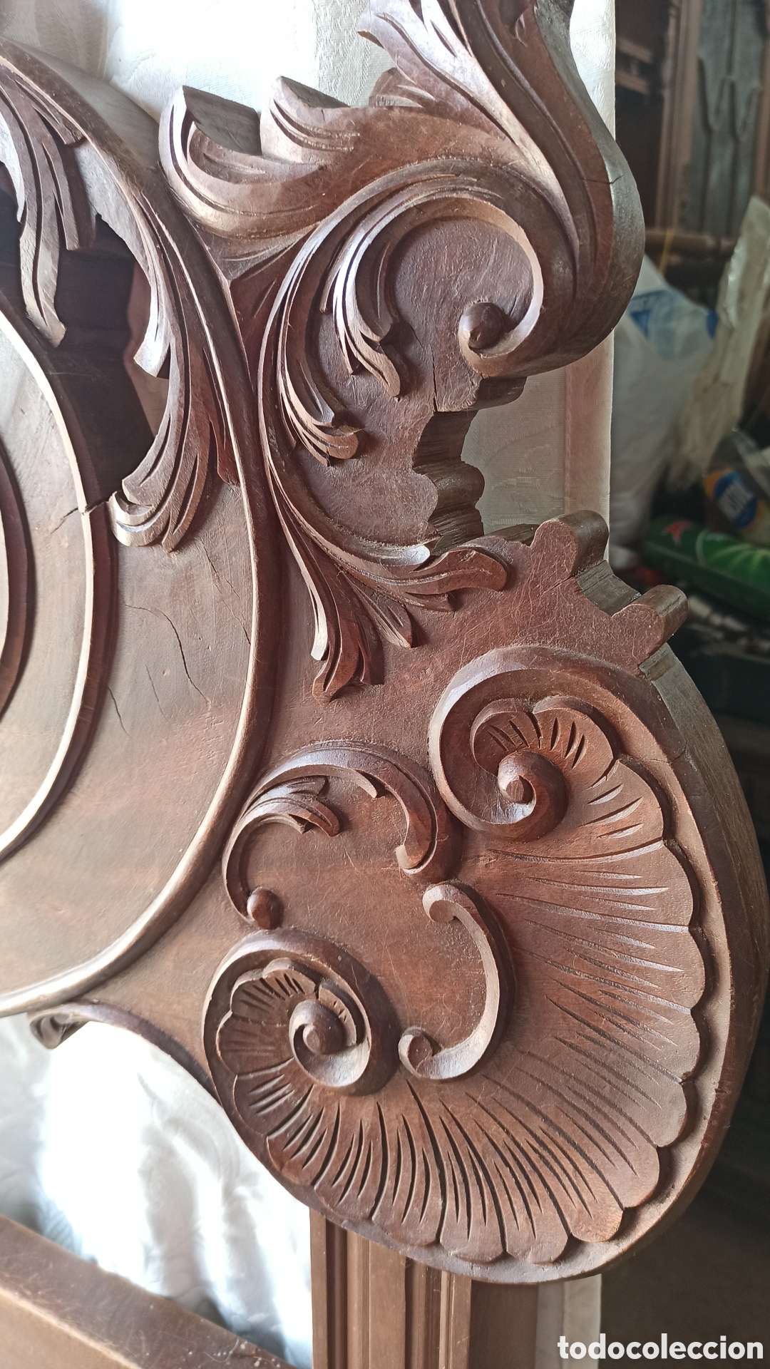 Antig&uuml;edades: Cabecero de cama ideal para pintar - Foto 5