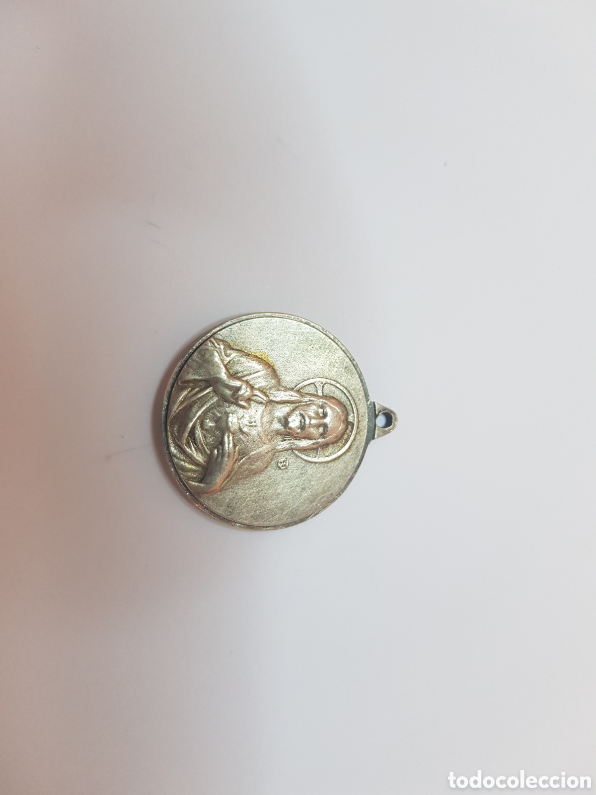 Antig&uuml;edades: #876 Medalla plata de ley 925 2,5cm - Foto 1