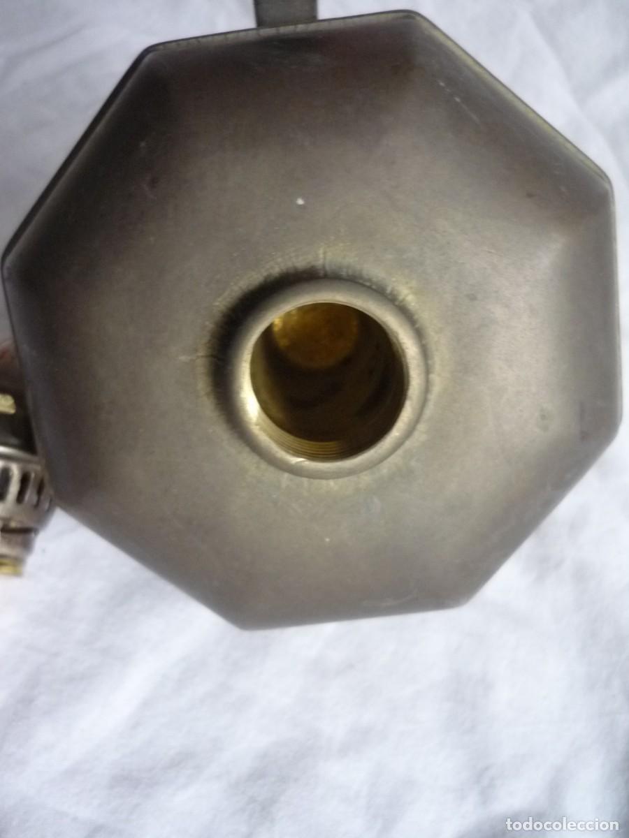Antig&uuml;edades: Base de bronce para quinqu&eacute; de alcohol de bronce, Sin vidrio - Foto 10