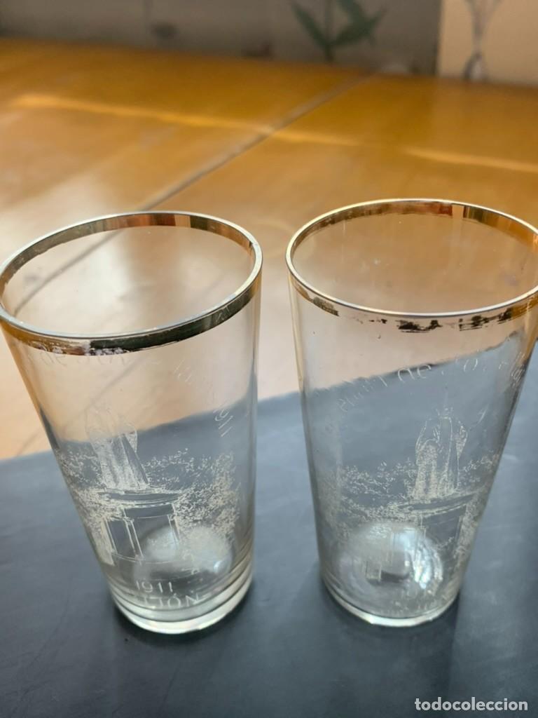 Antig&uuml;edades: Vasos de cristal 1911 - Foto 3
