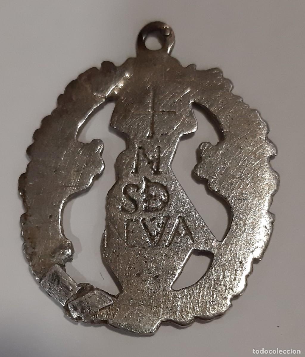 Antig&uuml;edades: MEDALLA DE PLATA S. XVIII DE NIEVA - Foto 2