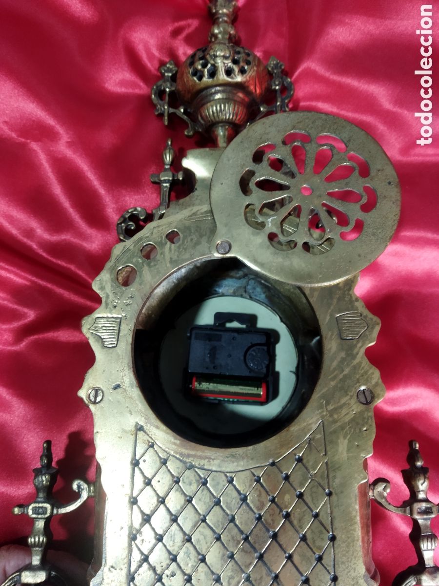 Antig&uuml;edades: Reloj bronce vintage - Foto 5