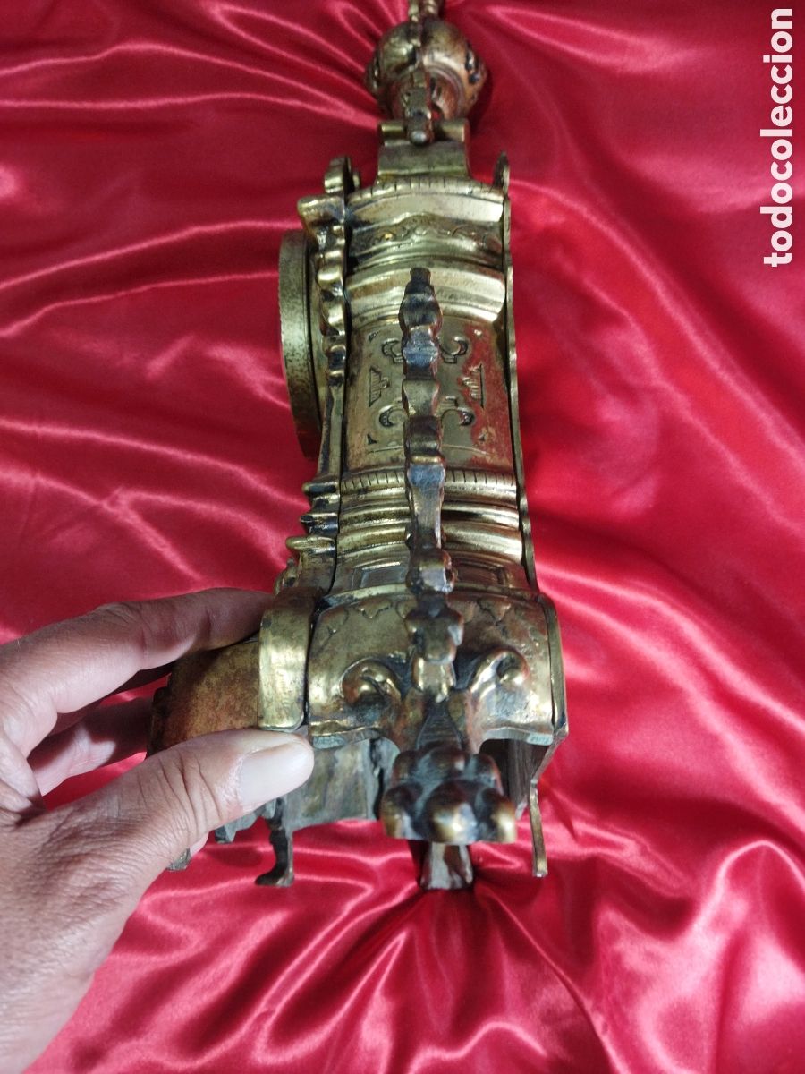 Antig&uuml;edades: Reloj bronce vintage - Foto 7
