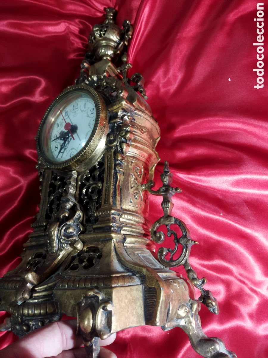Antig&uuml;edades: Reloj bronce vintage - Foto 9