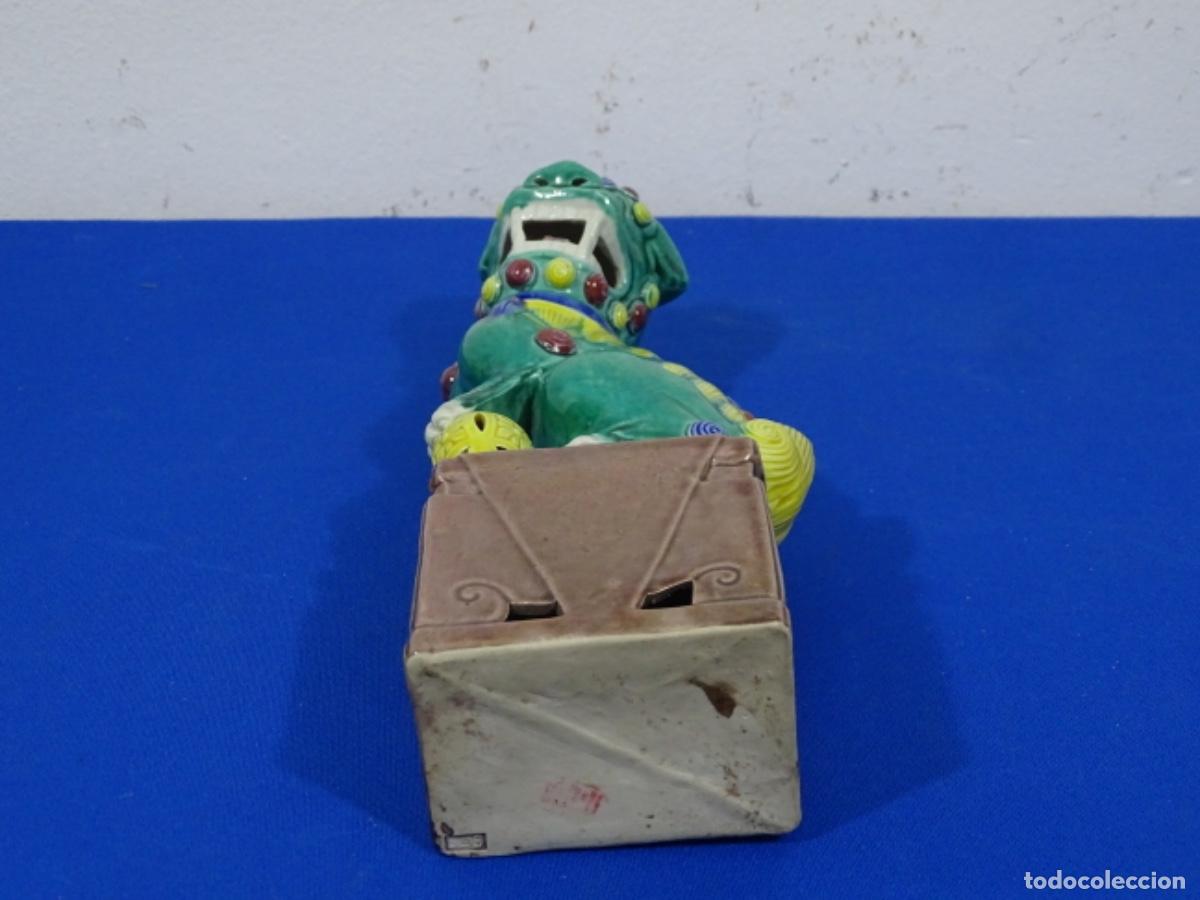 Antig&uuml;edades: ANTIGUO PERRO FOO CHINO CON SELLO. - Foto 8