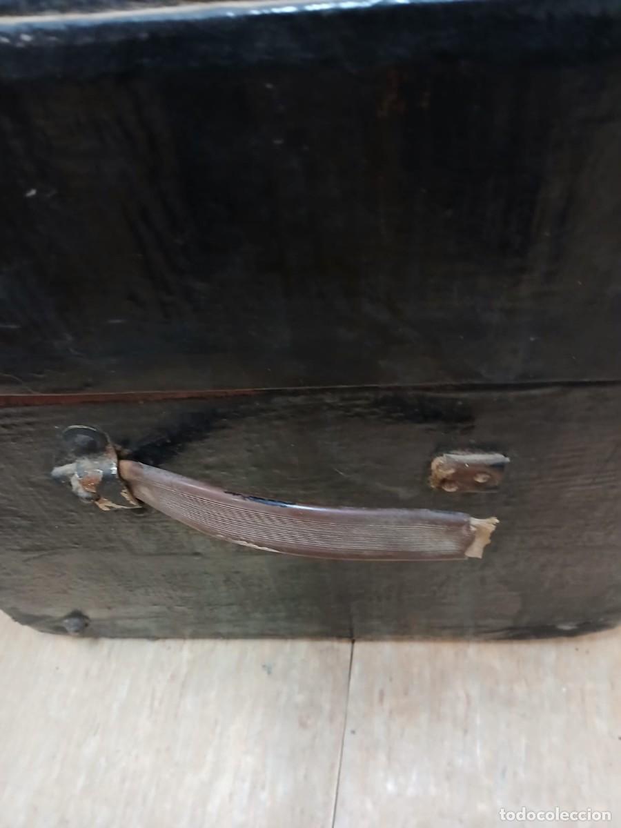 Antig&uuml;edades: Ba&uacute;l de viaje antiguo de madera - Foto 5