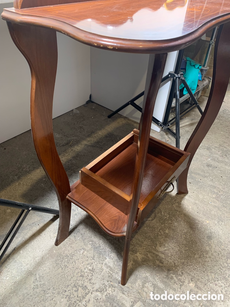 Antig&uuml;edades: 01_mesa velador para restaurar - Foto 7
