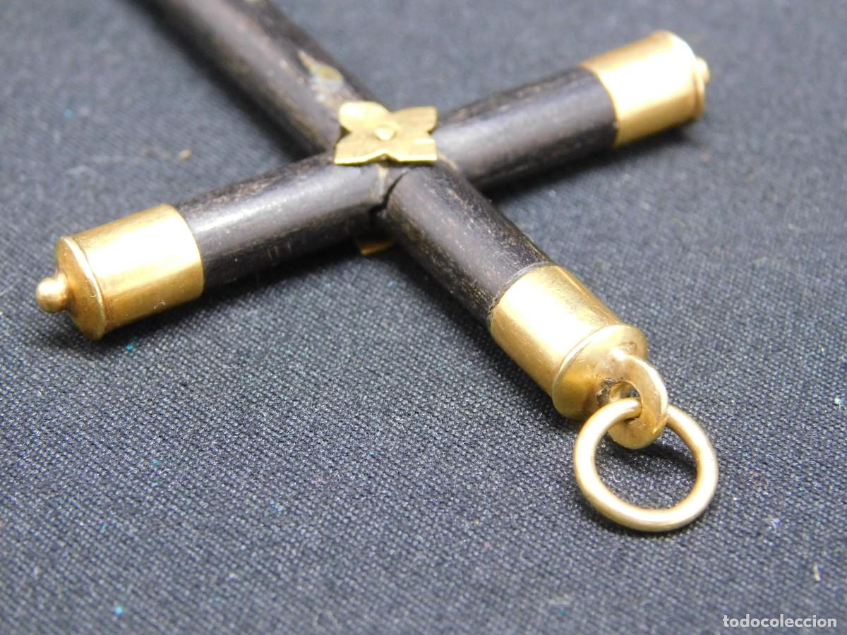 Antig&uuml;edades: CRUZ DE MADERA Y ORO 18K - Foto 5