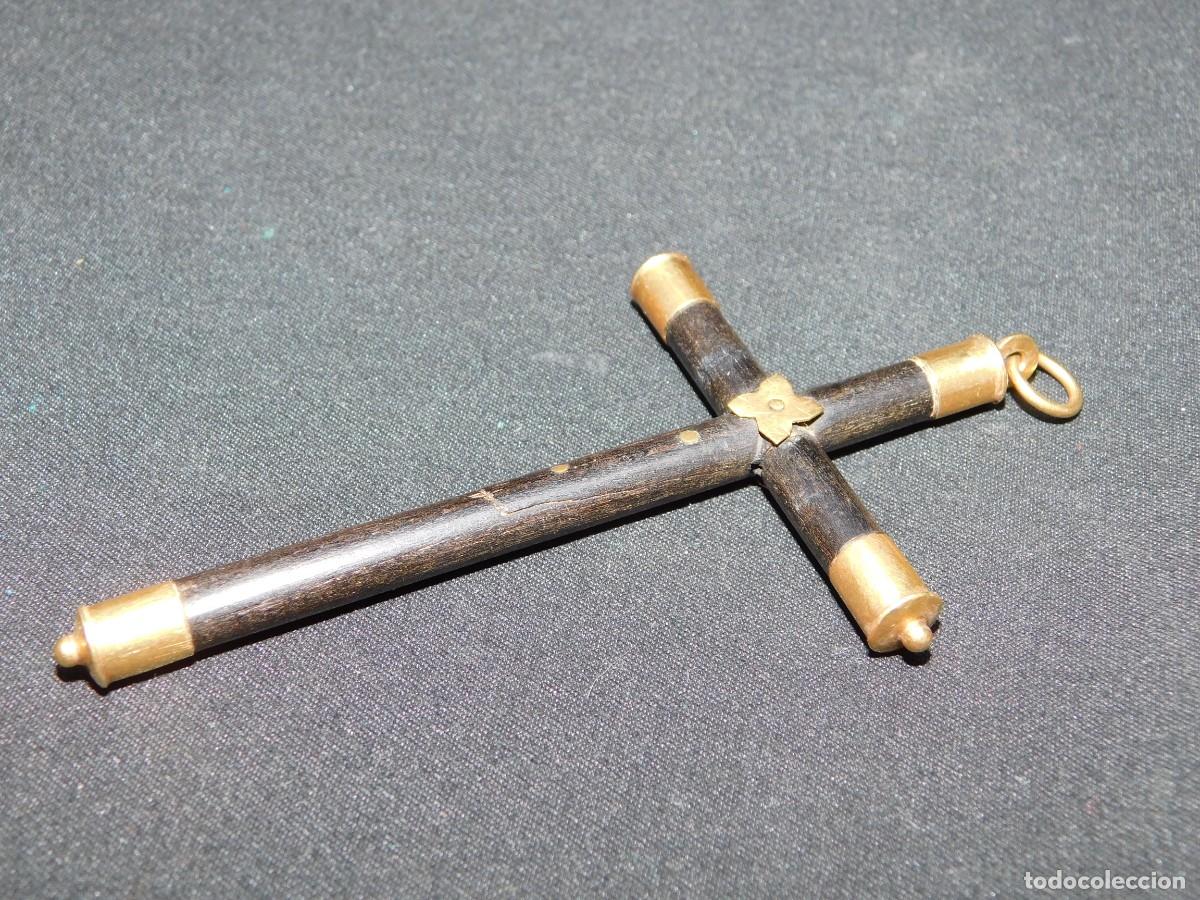 Antig&uuml;edades: CRUZ DE MADERA Y ORO 18K - Foto 7