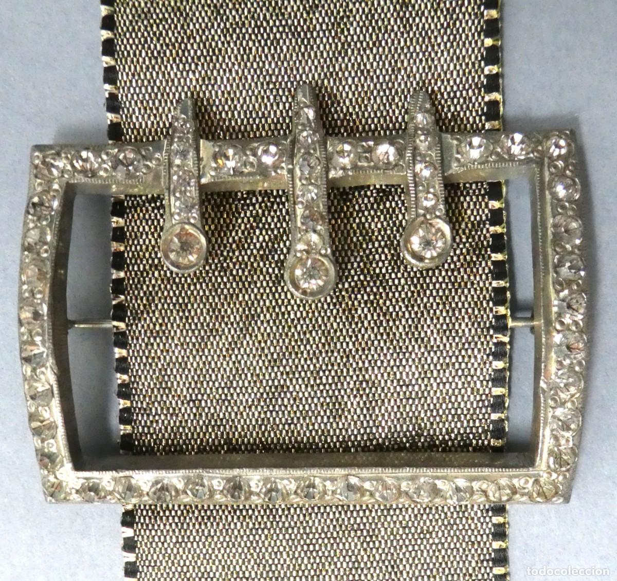 Antig&uuml;edades: BROCHE CON CRISTALES S.XX - Foto 1