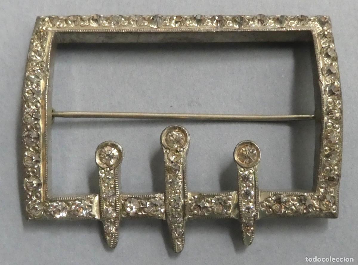 Antig&uuml;edades: BROCHE CON CRISTALES S.XX - Foto 2