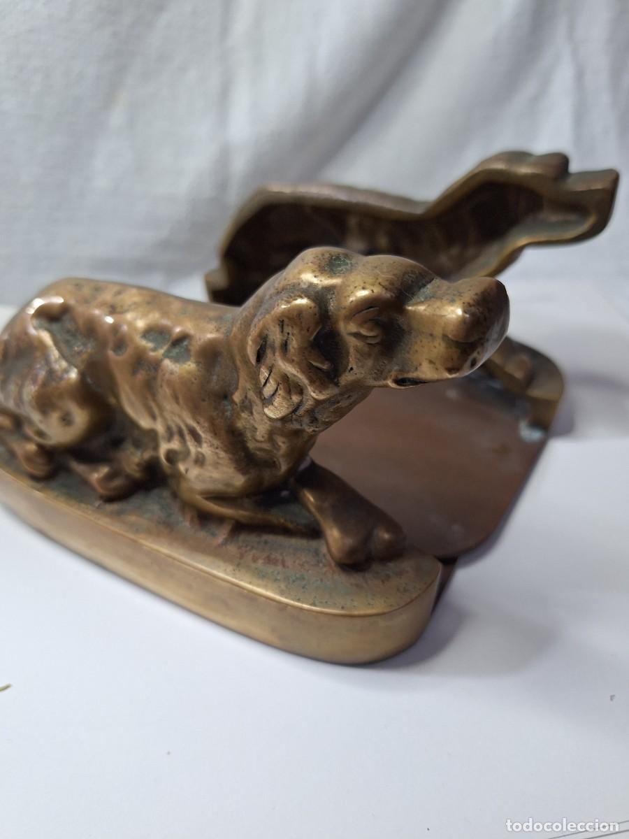 Antig&uuml;edades: Antiguo sujetalibros de bronce - Foto 3