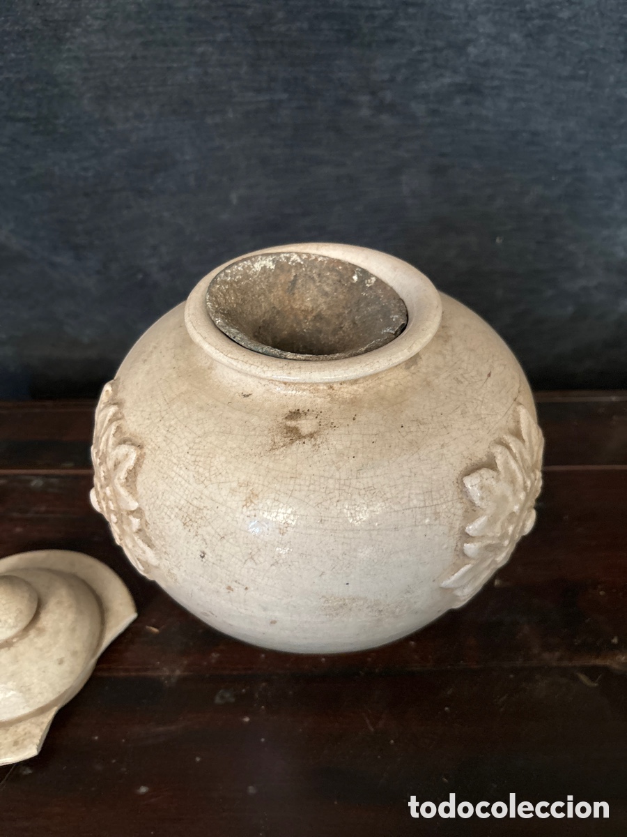Antig&uuml;edades: Jarr&oacute;n de cer&aacute;mica esmaltado - Foto 4