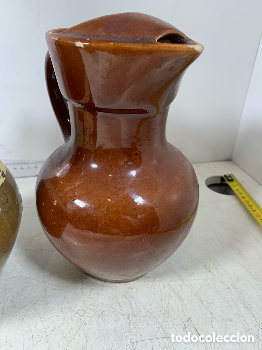 Antig&uuml;edades: 01_ lote jarras de barro - Foto 4