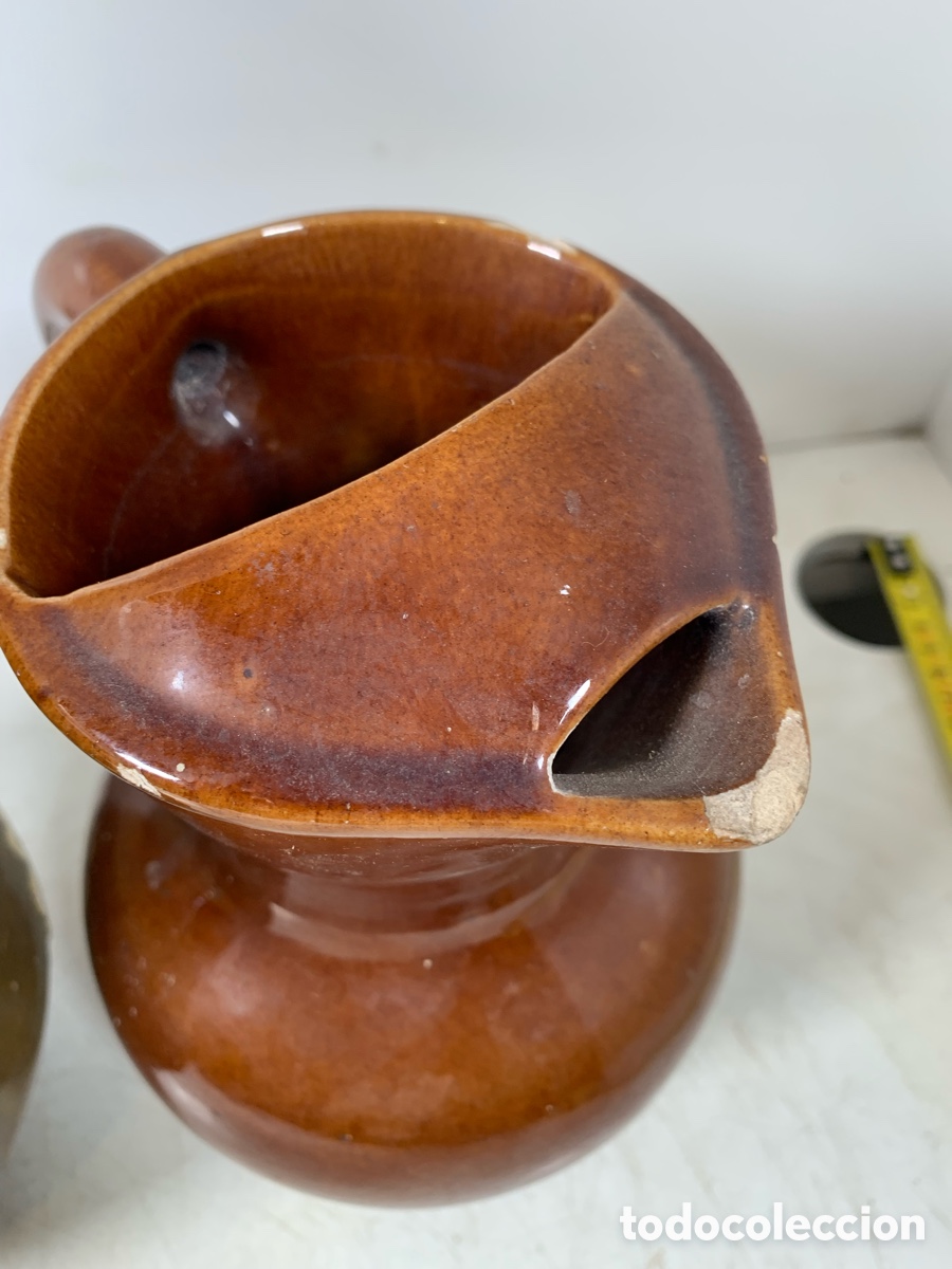 Antig&uuml;edades: 01_ lote jarras de barro - Foto 5