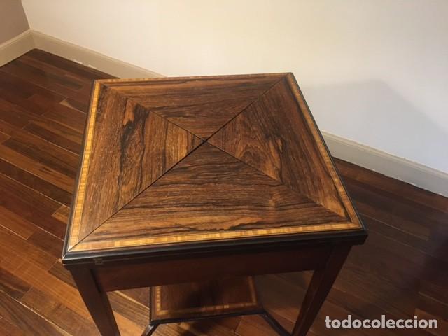 Antig&uuml;edades: Antigua mesa de juego - Foto 8