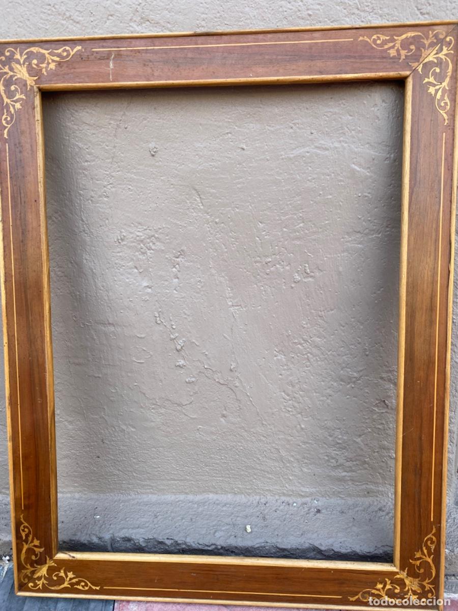 Antig&uuml;edades: 4 MARCOS ANTIGUOS MARQUETERIA - Foto 3